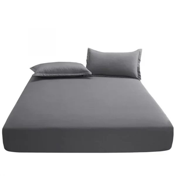100% Cotton Fitted Sheet with Elastic Bands Non Slip - Image 6