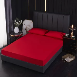 100% Waterproof Solid Bed Fitted Sheet