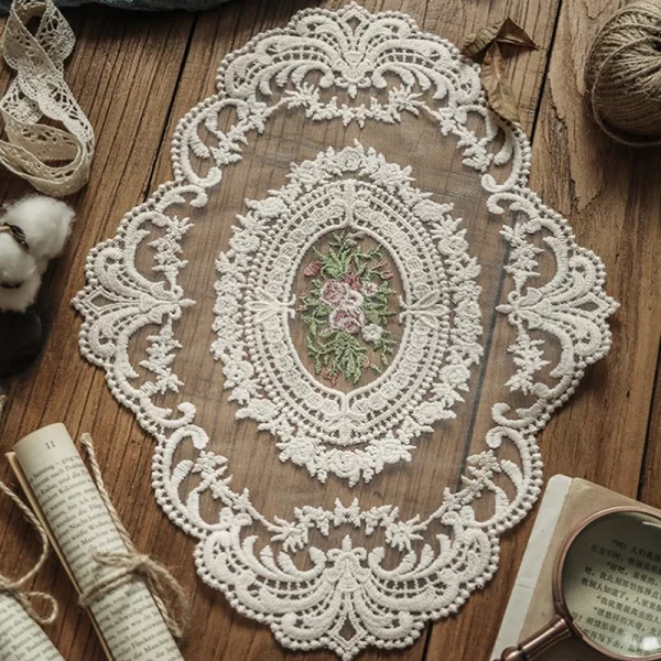 1PC Dinning Table Cover Embroidered - Image 3