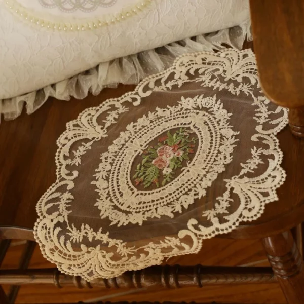 1PC Dinning Table Cover Embroidered - Image 5