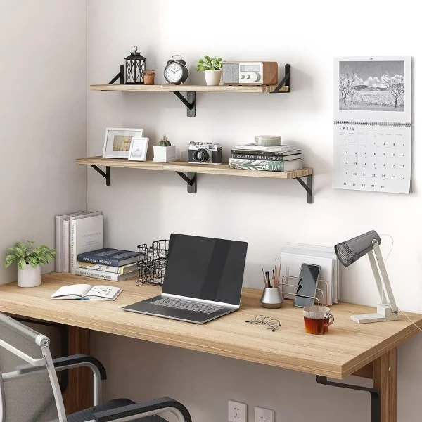 2 Pcs Set Solid Wooden Shelf - Image 4