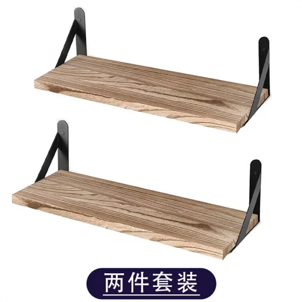 2 Pcs Set Solid Wooden Shelf