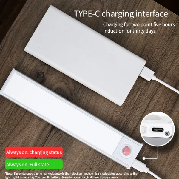 20/30/40/60cm LED Ultra Thin Lights Motion Sensor - Image 5