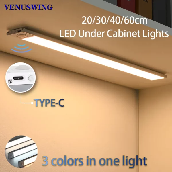 20/30/40/60cm LED Ultra Thin Lights Motion Sensor