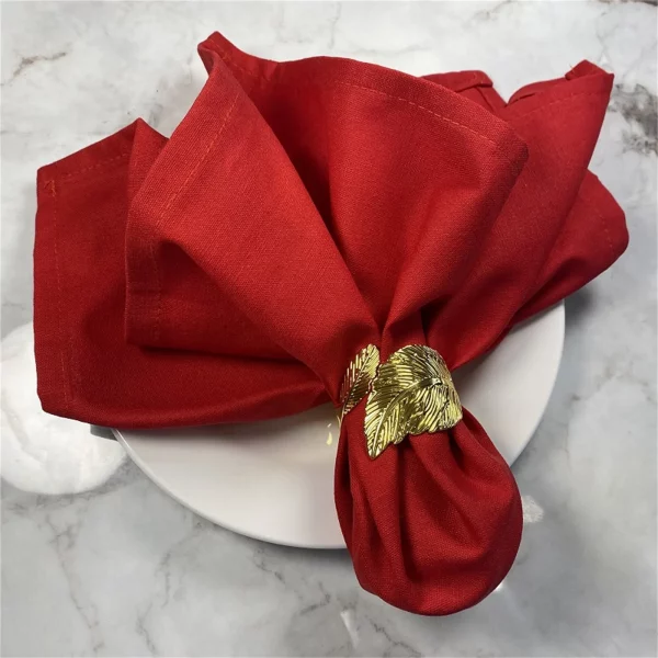 4PCS Set Linen Wedding Dinner Cloth Napkins - Image 2