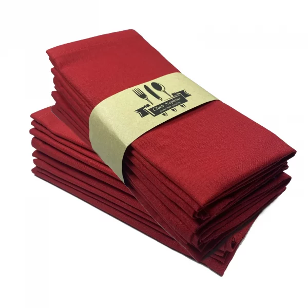 4PCS Set Linen Wedding Dinner Cloth Napkins - Image 6
