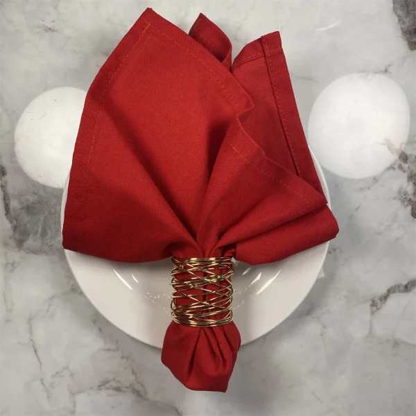 4PCS Set Linen Wedding Dinner Cloth Napkins