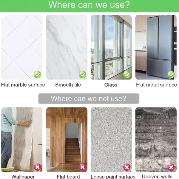 8/12pcs Self Adhesive Mirror Sheets - Image 4