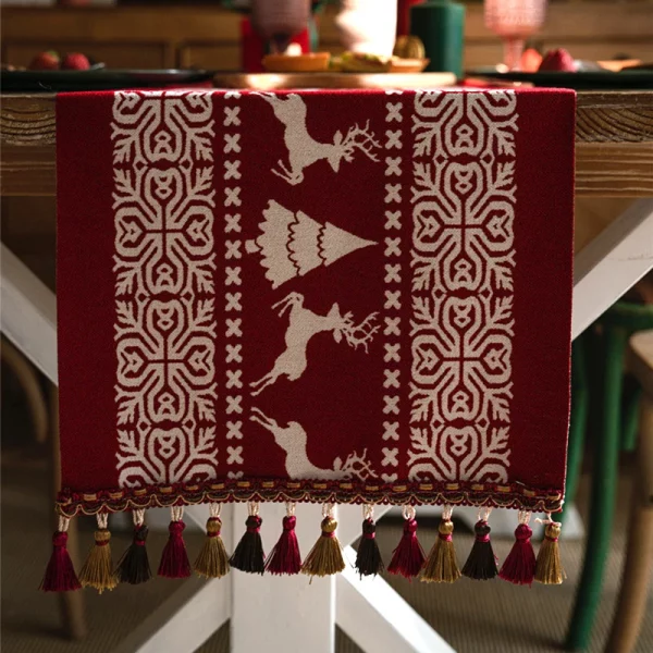 Christmas Trees Merry Xmas Table Runner - Image 2