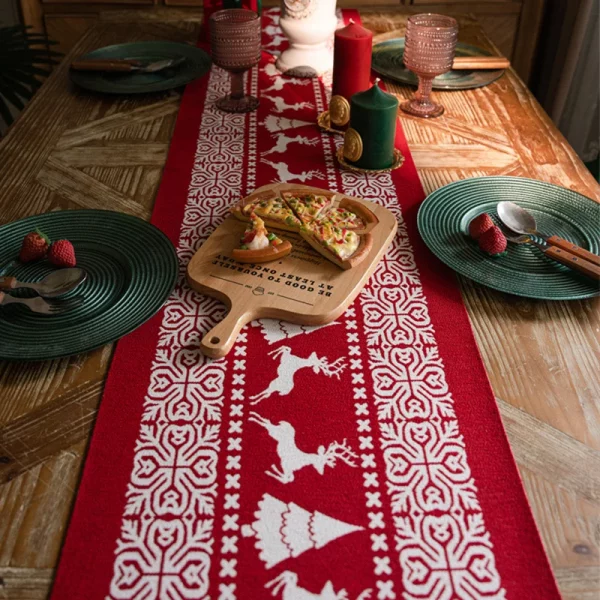 Christmas Trees Merry Xmas Table Runner - Image 3