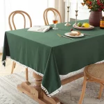 Cotton Fabric Tablecloth Tassels