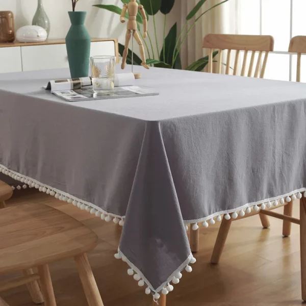 Cotton Fabric Tablecloth Tassels - Image 4