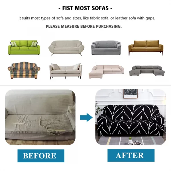 Elastic Sofa Slipcovers - Image 3