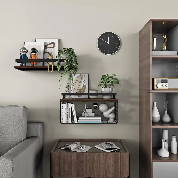 Floating Shelves Wooden Wall Mounted - Image 2