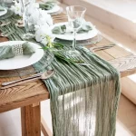 Gauze Table Runner Dinning Decoration