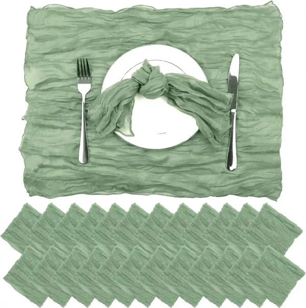 Gauze Table Runner Dinning Decoration - Image 6