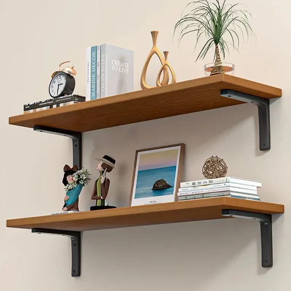 Wooden Wall Shelf Perforated Wall Display - Image 3
