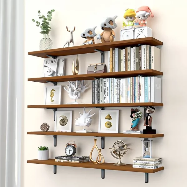 Wooden Wall Shelf Perforated Wall Display