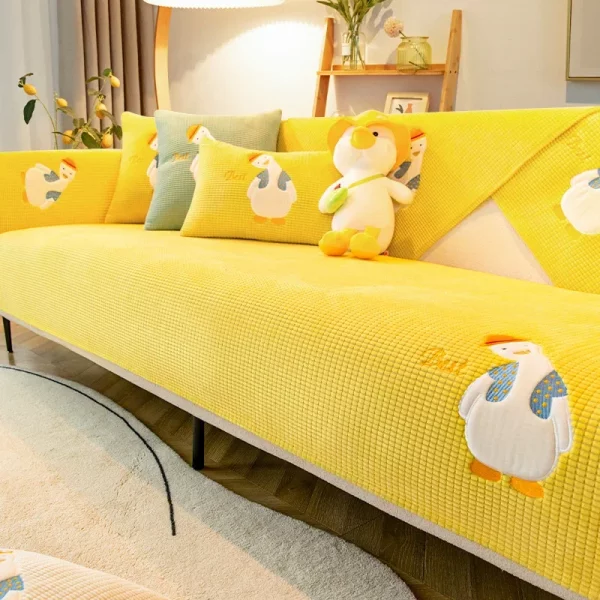 Luxury Cartoon Duck Sofa Cover - Image 3