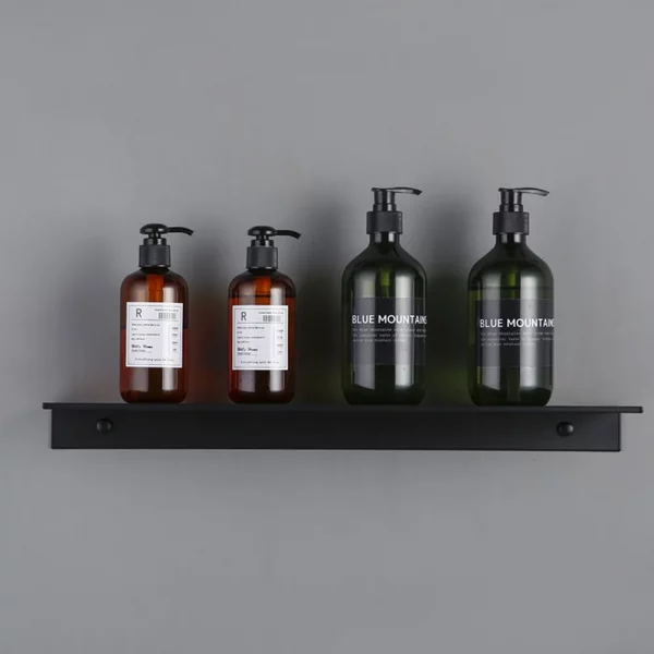 Matt Black Wall Shelf - Image 3