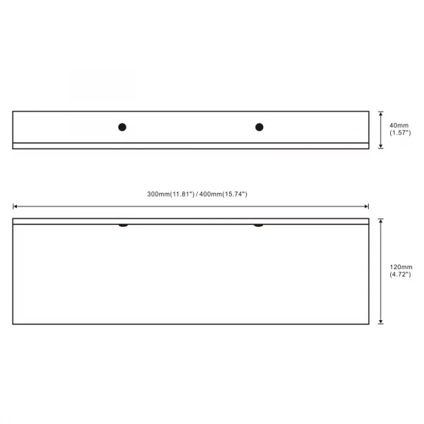 Matt Black Wall Shelf - Image 5