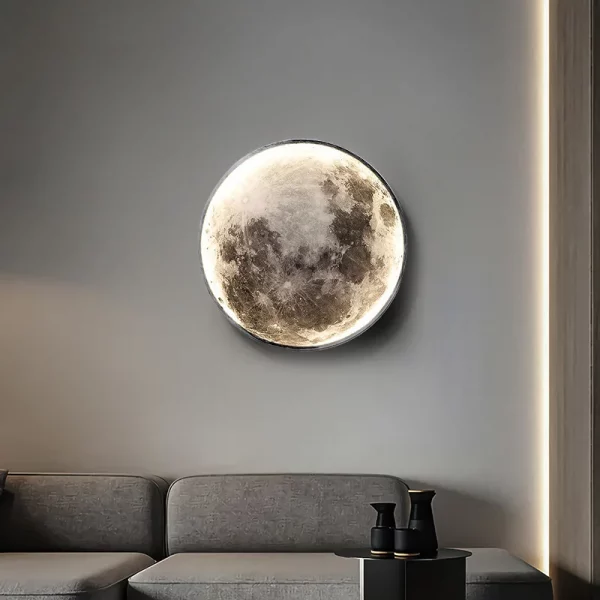 Modern 3D Moon Led Wall Lamp - Image 2