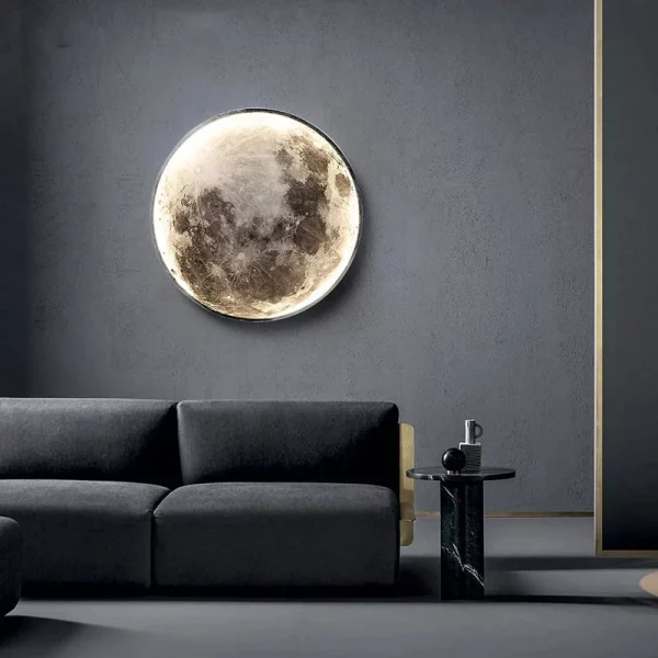 Modern 3D Moon Led Wall Lamp - Image 3