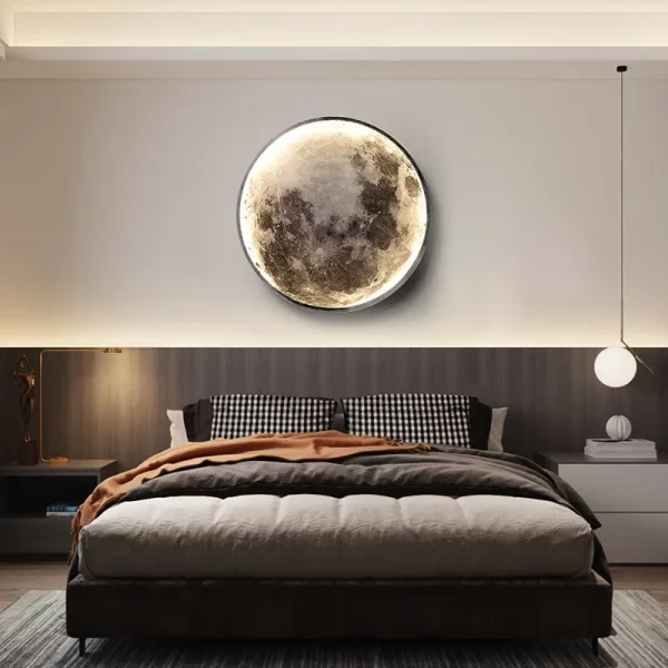 Modern 3D Moon Led Wall Lamp - Image 4