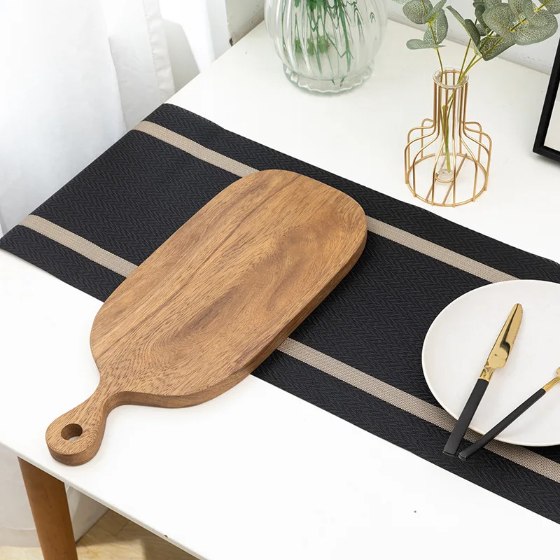 New Linen Solid Color Table Runner - Image 2