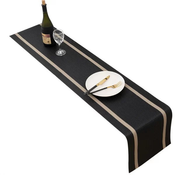 New Linen Solid Color Table Runner - Image 3