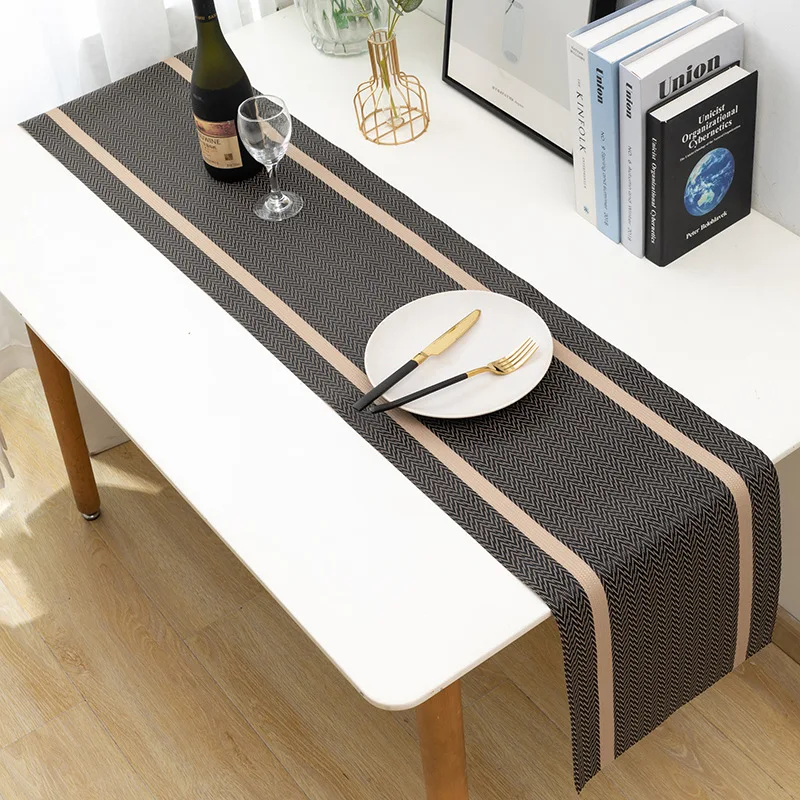New Linen Solid Color Table Runner - Image 4