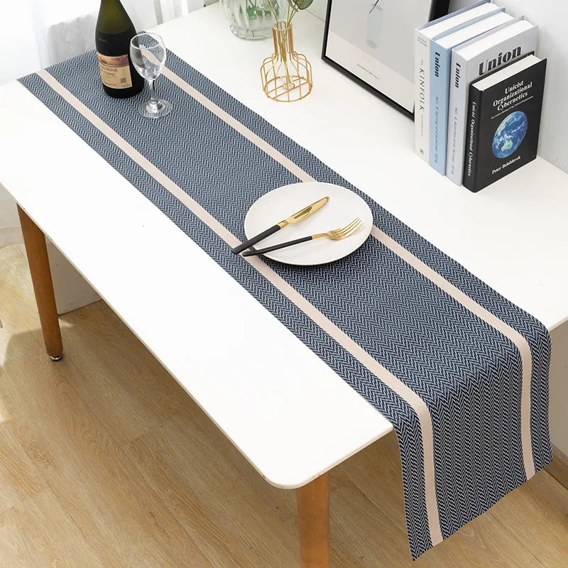 New Linen Solid Color Table Runner - Image 5