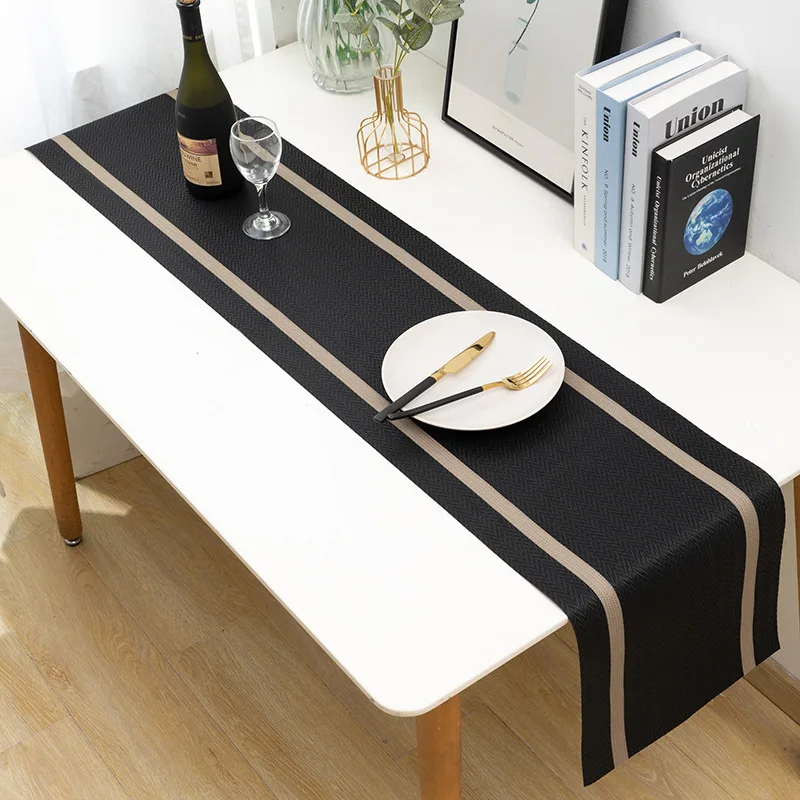 New Linen Solid Color Table Runner