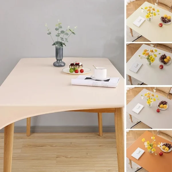 PU Leather Oilproof Tablecloth - Image 3