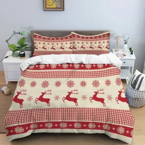 Red Truck Santa Claus Christmas Comforter