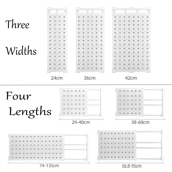 Telescopic Wardrobe Storage Shelf Adjustable - Image 2