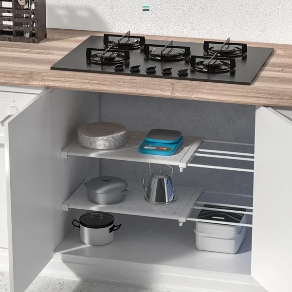 Telescopic Wardrobe Storage Shelf Adjustable - Image 4
